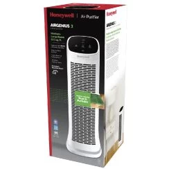 Honeywell Air Genius 3 Oscillating Tower Air Purifier With Permanent Washable Filter- White, HFD300 -Honeywell Store hfd300 airgenius 3 air cleaner and odor reducer 4