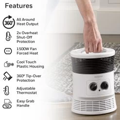 Honeywell 360 Surround Heater White, HHF360W -Honeywell Store hhf360w honeywell 360 surround heater white 2