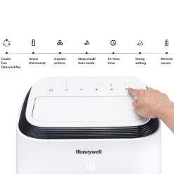 Honeywell 11,000 BTU Portable Air Conditioner, Fan, And Dehumidifier - White, HM2CESAWK8 -Honeywell Store hm0cesawk6 hm2cesawk8 hm4cesawk0 honeywell portable air conditioner 4