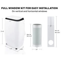Honeywell 9,900 BTU Portable Air Conditioner, Fan, And Dehumidifier - White, HM0CESAWK6 -Honeywell Store hm0cesawk6 hm2cesawk8 hm4cesawk0 honeywell portable air conditioner 5 1
