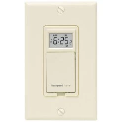 Honeywell Home RPLS531A1003/U 7-Day Programmable Light Switch Timer (Almond)