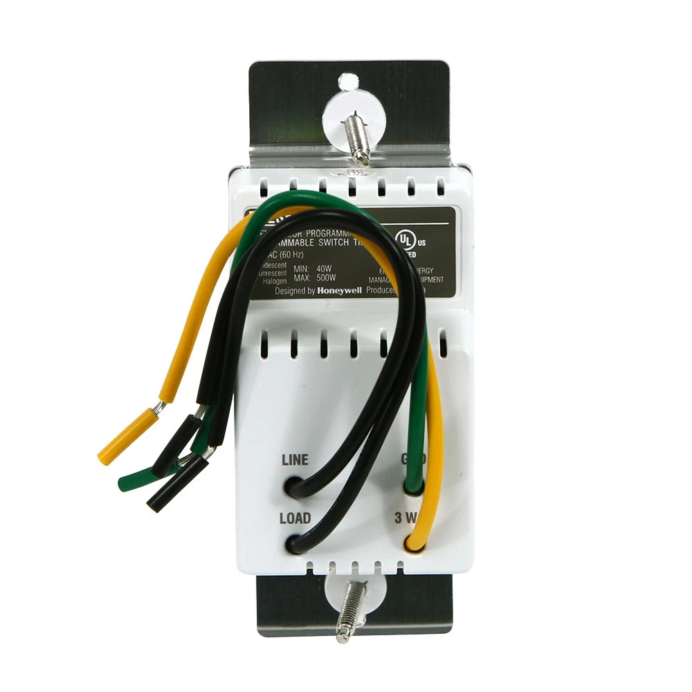 Honeywell Home RPLS540A1002/U ECONOSwitch Programmable Light Switch Timer (White) 3 Honeywell Home RPLS540A1002/U ECONOSwitch Programmable Light Switch Timer (White) - Image 3