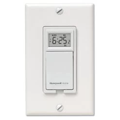 Honeywell Home RPLS730B1000/U 7-Day Programmable Light Switch Timer (White)