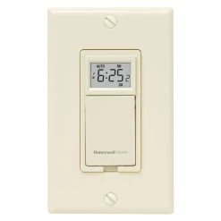 Honeywell Home RPLS731B1009/U 7-Day Programmable Light Switch Timer (Almond)