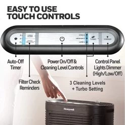 Honeywell True HEPA Portable Air Purifier Allergen Plus Series - Black, HPA100 -Honeywell Store hpa100 true hepa air purifier with allergen remover black 2