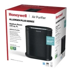 Honeywell True HEPA Portable Air Purifier Allergen Plus Series - Black, HPA100 -Honeywell Store hpa100 true hepa air purifier with allergen remover black 6