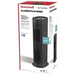Honeywell True HEPA Tower Air Purifier With Allergen Remover - Black, HPA160 -Honeywell Store hpa160 true hepa tower air purifier with allergen remover 4