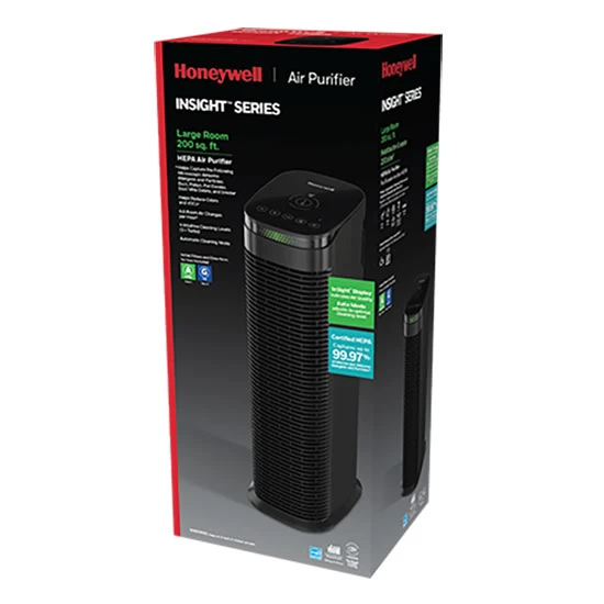Honeywell InSight Series HEPA Tower Air Purifier - Black, HPA180B 4 Honeywell InSight Series HEPA Tower Air Purifier - Black, HPA180B - Image 4
