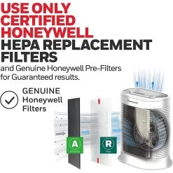 Honeywell True HEPA Air Purifier For Large Rooms - White, HPA204 -Honeywell Store hpa204 true hepa large room air purifier with allergen remover white 3