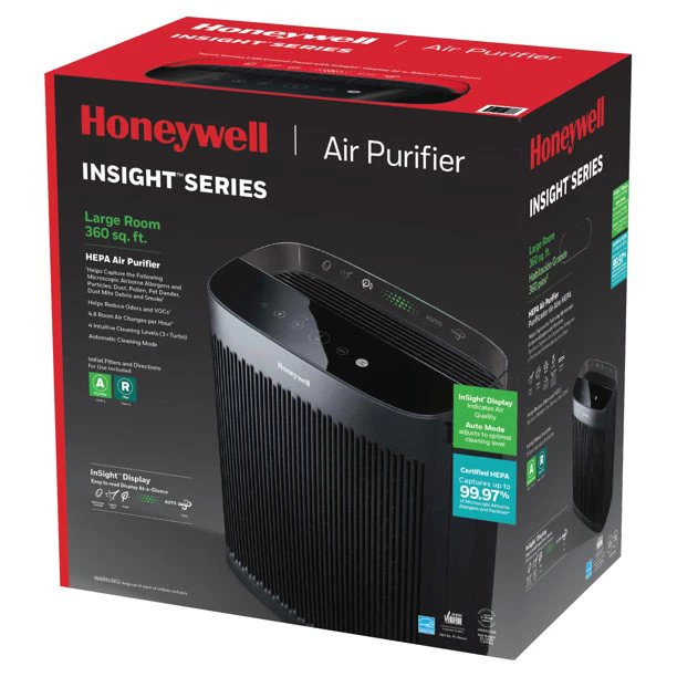 Honeywell InSight Series HEPA Home Air Purifier For Large Rooms - Black, HPA5200B 5 Honeywell InSight Series HEPA Home Air Purifier For Large Rooms - Black, HPA5200B - Image 5