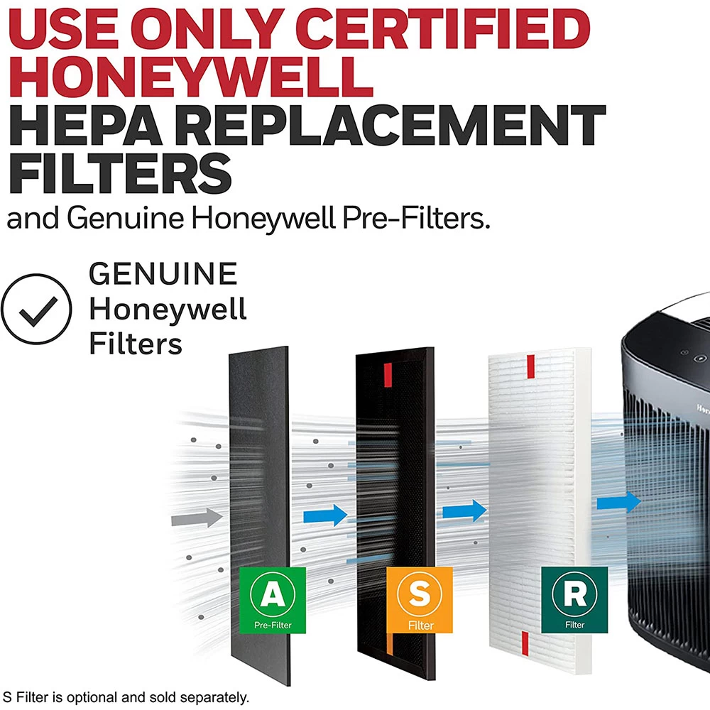 Honeywell InSight Series HEPA Home Air Purifier For Large Rooms - Black, HPA5200B 7 Honeywell InSight Series HEPA Home Air Purifier For Large Rooms - Black, HPA5200B - Image 7
