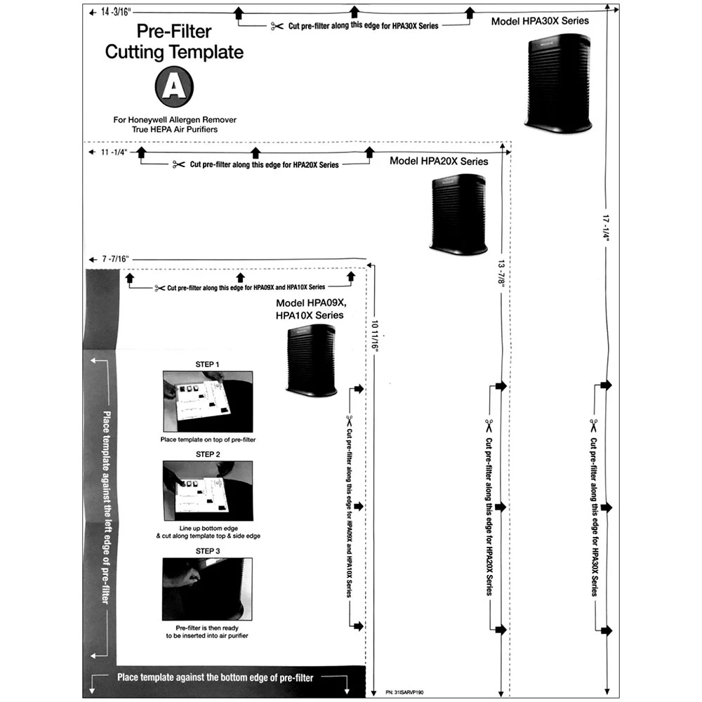 Honeywell Filter A Plus Household Odor And Gas Reducing Universal Pre-filter, HRF-APP1 5 Honeywell Filter A Plus Household Odor And Gas Reducing Universal Pre-filter, HRF-APP1 - Image 5