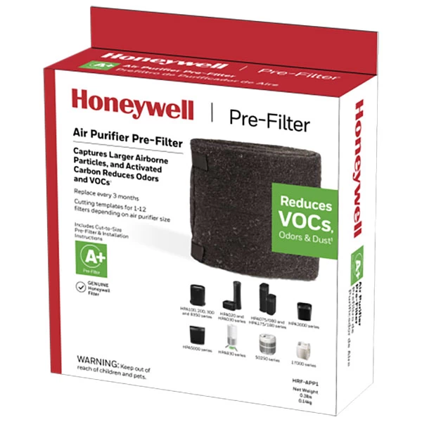 Honeywell Filter A Plus Household Odor And Gas Reducing Universal Pre-filter, HRF-APP1 1 Honeywell Filter A Plus Household Odor And Gas Reducing Universal Pre-filter, HRF-APP1