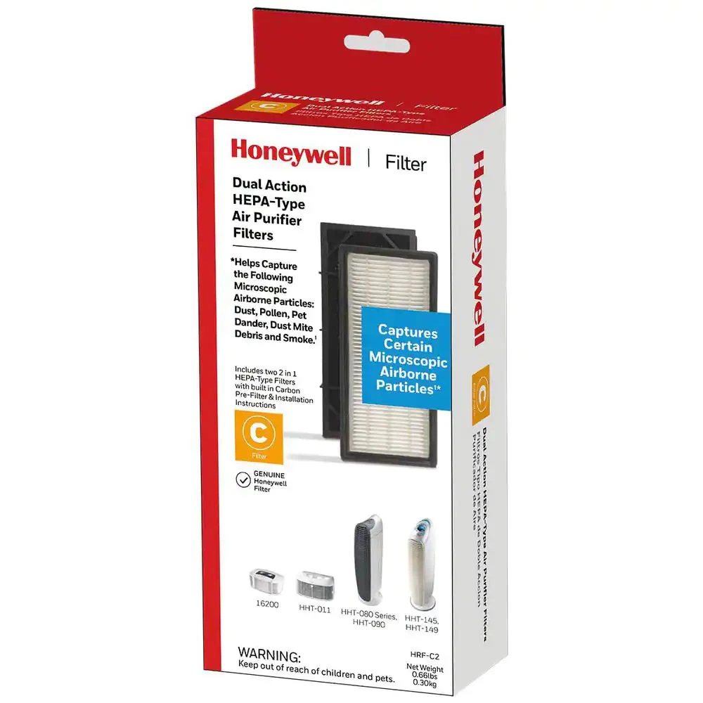 Honeywell Filter C HEPAClean Replacement Filter- 2 Pack, HRF-C2 1 Honeywell Filter C HEPAClean Replacement Filter- 2 Pack, HRF-C2