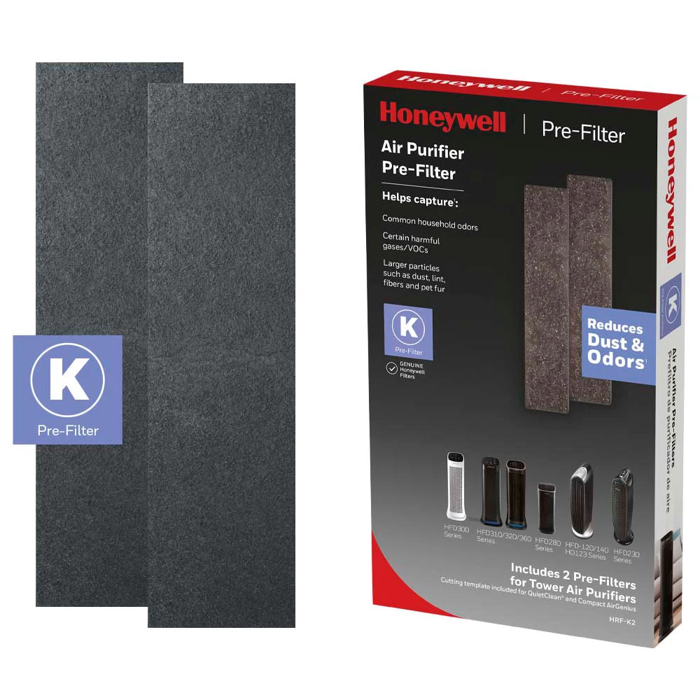 Honeywell Filter K Household Odor And Gas Reducing Pre-filter - 2 Pack, HRF-K2 3 Honeywell Filter K Household Odor And Gas Reducing Pre-filter - 2 Pack, HRF-K2 - Image 3