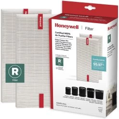 Honeywell HEPA Air Purifier Filter R - 2 Pack Of Replacement Filters, HRF-R2 -Honeywell Store hrf r2 true hepa replacement filter r 2 pack 2