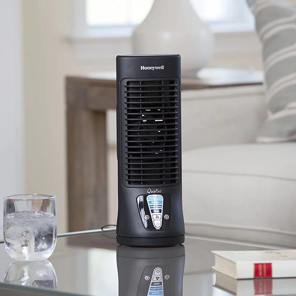 Honeywell QuietSet Mini Tower Table Fan, HTF210B 4 Honeywell QuietSet Mini Tower Table Fan, HTF210B - Image 4