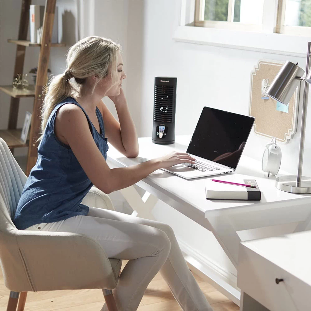 Honeywell QuietSet Mini Tower Table Fan, HTF210B 5 Honeywell QuietSet Mini Tower Table Fan, HTF210B - Image 5