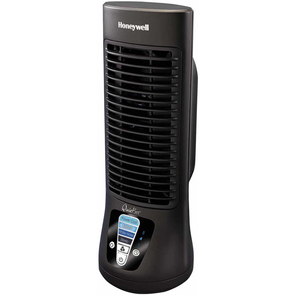 Honeywell QuietSet Mini Tower Table Fan, HTF210B 1 Honeywell QuietSet Mini Tower Table Fan, HTF210B