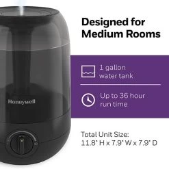 Honeywell Ultra Comfort Cool Mist Humidifier - Black, HUL545B -Honeywell Store hul545b honeywell ultra comfort cool mist humidifier black 3