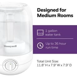 Honeywell Ultra Comfort Cool Mist Humidifier - White, HUL545W 10 Honeywell Ultra Comfort Cool Mist Humidifier - White, HUL545W -Honeywell Store hul545w honeywell ultra comfort cool mist humidifier white 3