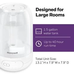 Honeywell Ultra Plus Cool Mist Humidifier - White, HUL565W -Honeywell Store hul565w honeywell ultra plus cool mist humidifier white 3