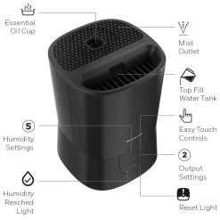 Honeywell Easy To Care Warm Mist Humidifier, HWM445B -Honeywell Store hwm445b honeywell easy to care warm mist humidifier 5