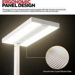 Honeywell Dual Light LED Floor Lamp, Natural Daylight, Modern Industrial Style - HWT-02E-Pro -Honeywell Store hwt 02e honeywell natural light led floor lamp 2