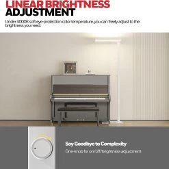 Honeywell Dual Light LED Floor Lamp, Natural Daylight, Modern Industrial Style - HWT-02E-Pro -Honeywell Store hwt 02e honeywell natural light led floor lamp 3