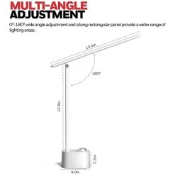 Honeywell Foldable Modern Desk Lamp With USB A+C Charging Port, White - HWT-H01W -Honeywell Store hwt h01w honeywell bedroom table lamp white 3
