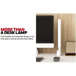 Honeywell Foldable Modern Desk Lamp With USB A+C Charging Port, White - HWT-H01W -Honeywell Store hwt h01w honeywell bedroom table lamp white 8