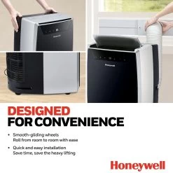 Honeywell 14,000 BTU Portable Air Conditioner, Dehumidifier And Fan - Black And Silver, MN4CFS0 11 Honeywell 14,000 BTU Portable Air Conditioner, Dehumidifier And Fan - Black And Silver, MN4CFS0 -Honeywell Store mn4cfs0 portable air conditioner 14000 btu 2