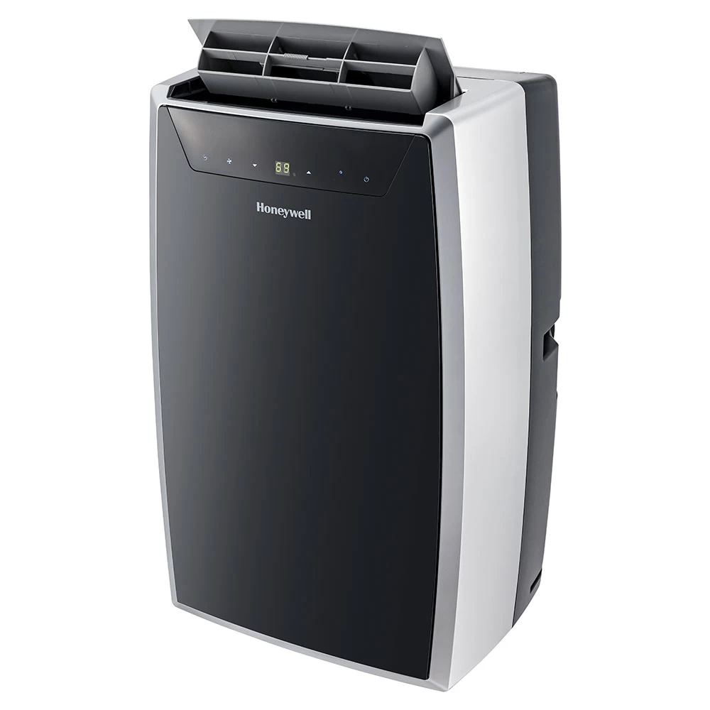 Honeywell 14,000 BTU Portable Air Conditioner, Dehumidifier And Fan - Black And Silver, MN4CFS0 1 Honeywell 14,000 BTU Portable Air Conditioner, Dehumidifier And Fan - Black And Silver, MN4CFS0