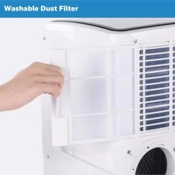 Honeywell 9,000 BTU Compact Portable Air Conditioner, Dehumidifier And Fan - White And Black, MO08CESWK6 15 Honeywell 9,000 BTU Compact Portable Air Conditioner, Dehumidifier And Fan - White And Black, MO08CESWK6 -Honeywell Store mo08ceswk6 portable air conditioner 8000 btu 6