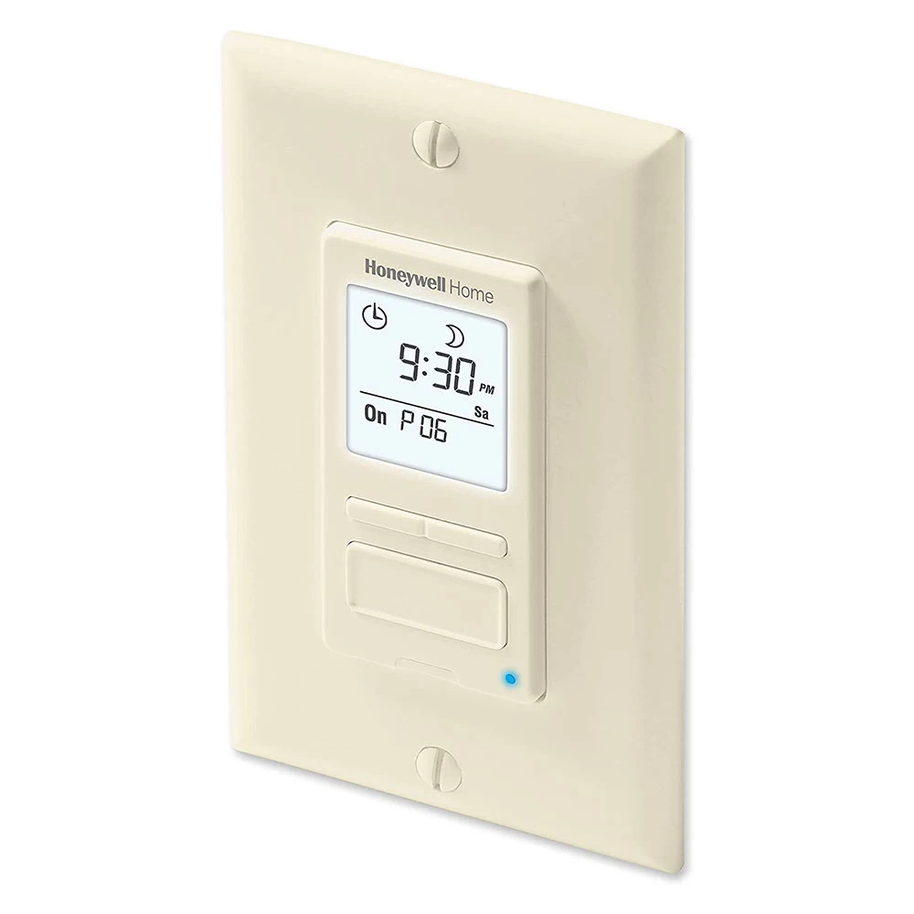 Honeywell Home RPLS541A1001/U ECONO Switch Programmable Light Switch Timer (Almond) 2 Honeywell Home RPLS541A1001/U ECONO Switch Programmable Light Switch Timer (Almond) - Image 2