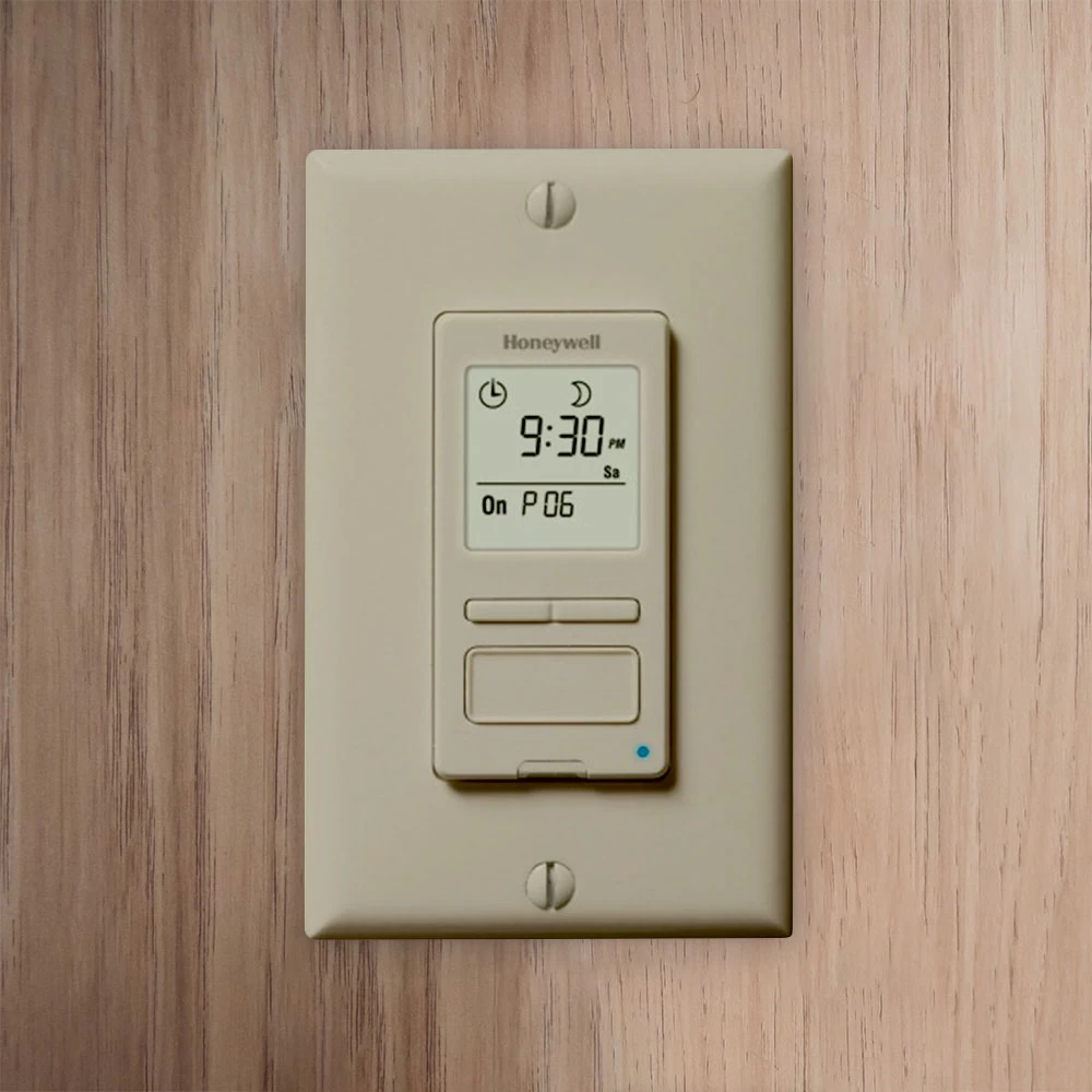 Honeywell Home RPLS541A1001/U ECONO Switch Programmable Light Switch Timer (Almond) 3 Honeywell Home RPLS541A1001/U ECONO Switch Programmable Light Switch Timer (Almond) - Image 3