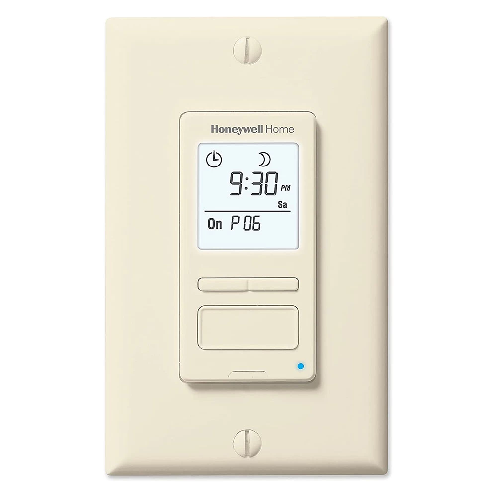 Honeywell Home RPLS541A1001/U ECONO Switch Programmable Light Switch Timer (Almond) 1 Honeywell Home RPLS541A1001/U ECONO Switch Programmable Light Switch Timer (Almond)