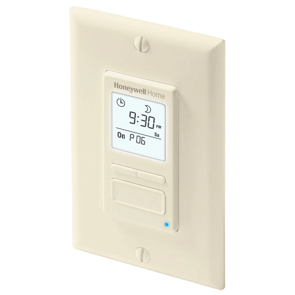 Honeywell Home RPLS741B1007/U ECONOSwitch 7-Day Solar Programmable Light Switch Timer (Almond) 2 Honeywell Home RPLS741B1007/U ECONOSwitch 7-Day Solar Programmable Light Switch Timer (Almond) - Image 2