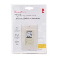 Honeywell Home RPLS741B1007/U ECONOSwitch 7-Day Solar Programmable Light Switch Timer (Almond) 9 Honeywell Home RPLS741B1007/U ECONOSwitch 7-Day Solar Programmable Light Switch Timer (Almond) -Honeywell Store rpls741b1007 U honeywell econoswitch 7 day solar programmable light switch timer almond 4