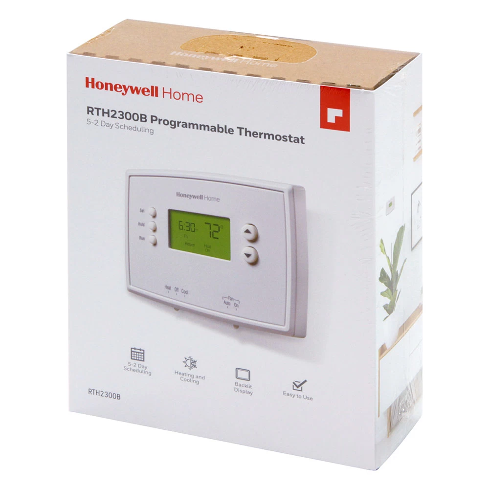 Honeywell Home 5-2 Day Programmable Thermostat W/ Filter Change Reminder - RTH2300B1038/E1 4 Honeywell Home 5-2 Day Programmable Thermostat W/ Filter Change Reminder - RTH2300B1038/E1 - Image 4