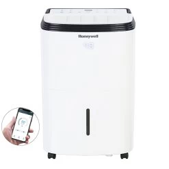 Honeywell TP50AWKN Smart 50-Pint Energy Star Dehumidifier With Wifi Connectivity And Alexa Control For Medium Rooms Up To 3000 Sq. Ft.