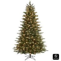 Honeywell 6.5 Ft. Churchill Pine Pre-Lit Artificial Christmas Tree With 400 Warm White LED Lights