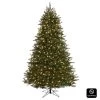 Honeywell 7.5 Ft. Eagle Peak Pine Pre-Lit Artificial Christmas Tree With 600 Warm White LED Lights