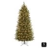 Honeywell 7.5 Ft. Churchill Pine Slim Pre-Lit Artificial Christmas Tree, 600 Warm White LED Lights