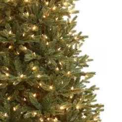 Honeywell 7.5 Ft. Churchill Pine Slim Pre-Lit Artificial Christmas Tree, 600 Warm White LED Lights -Honeywell Store w14l0689 honeywell churchill pine slim pre lit christmas tree 4