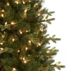 Honeywell 6.5 Ft. Whistler Fir Pre-Lit Artificial Christmas Tree With 400 Warm White LED Lights -Honeywell Store w14l0692 honeywell whistler fir pre lit christmas tree 4